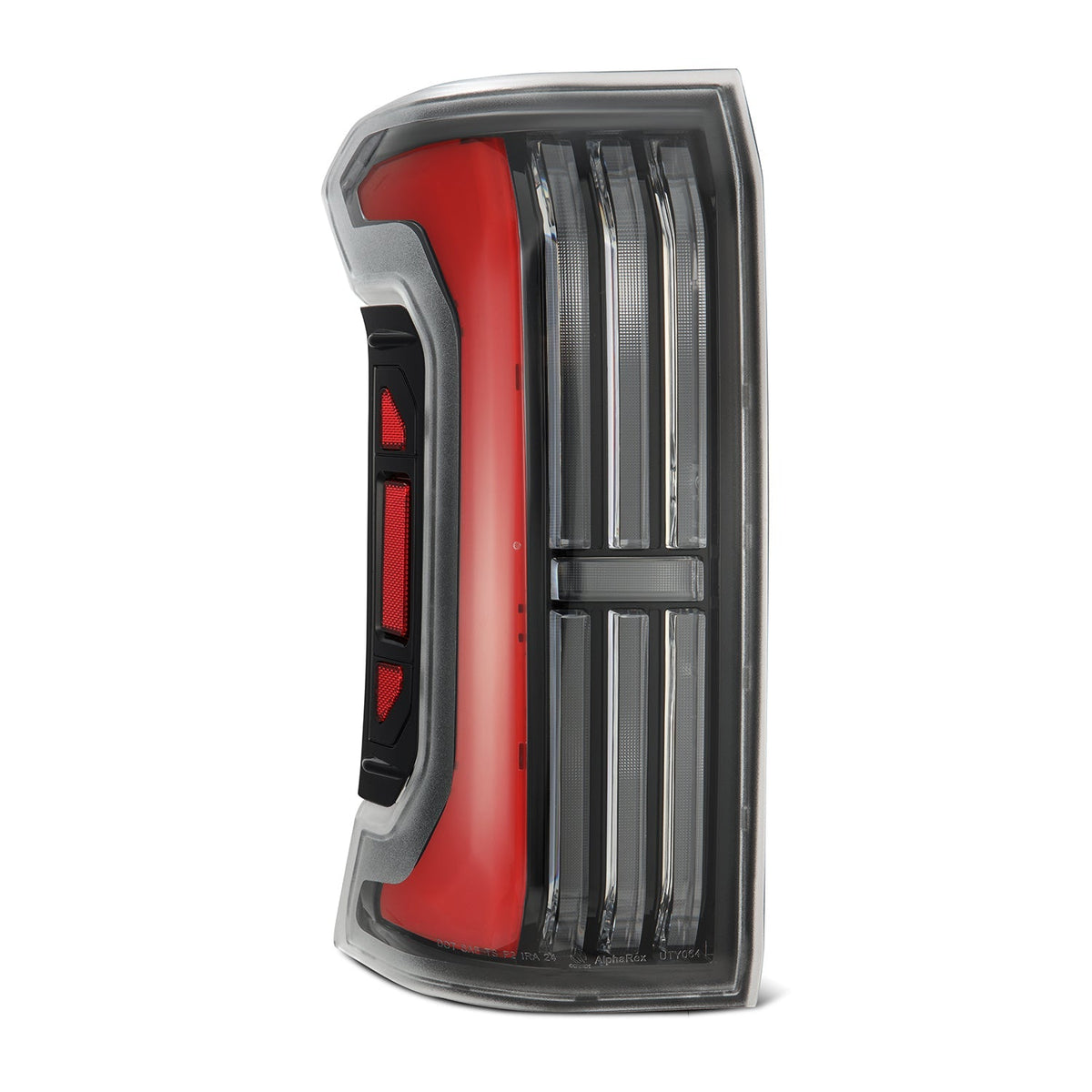 AlphaRex 679010 24-25 Toyota Tacoma NOVA-Series LED Prismatic Tail Lights - Black Red