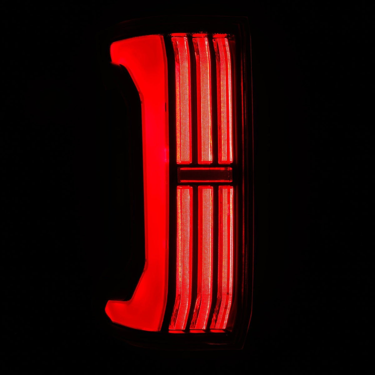 AlphaRex 679010 24-25 Toyota Tacoma NOVA-Series LED Prismatic Tail Lights - Black Red
