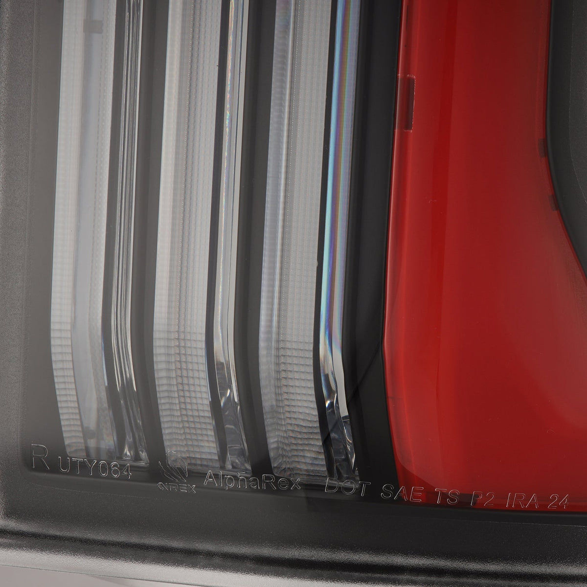 AlphaRex 679010 24-25 Toyota Tacoma NOVA-Series LED Prismatic Tail Lights - Black Red