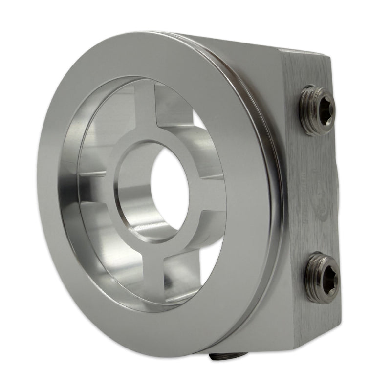 BLOX Racing Oil Filter Block Adapter Silver / For Oil Pressure / Oil Temperature BXGA-00105-SI