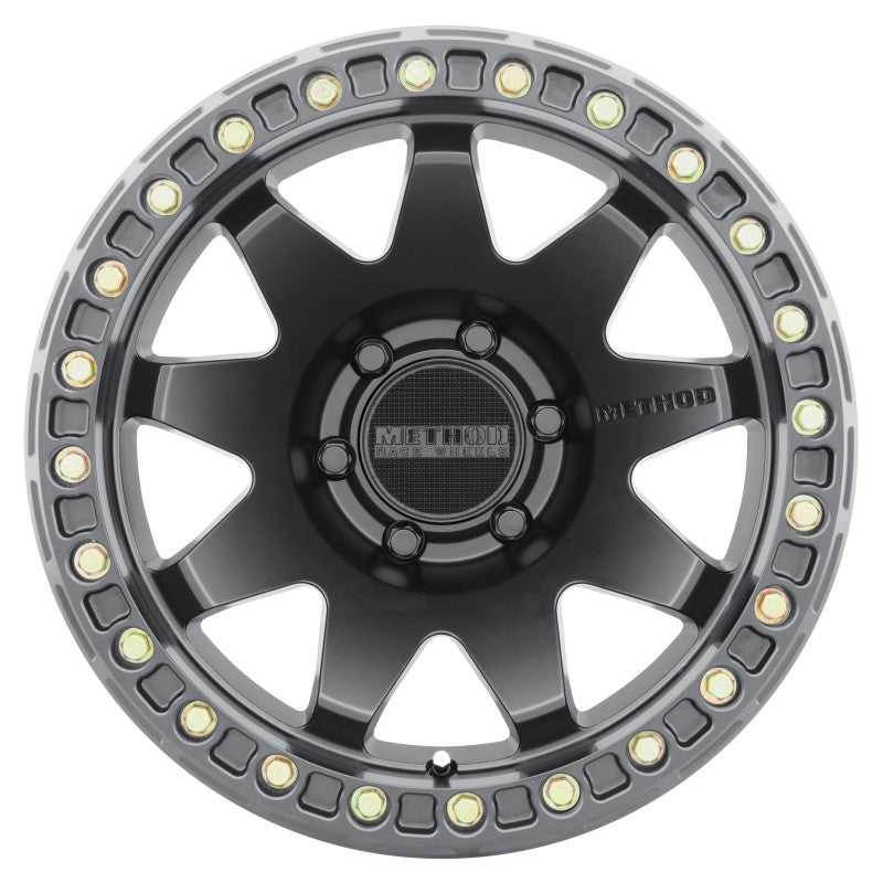 Method MR108 17x9 -44mm Offset 6x5.5 106.25mm CB Matte Black with BH-H24125-38 Wheel