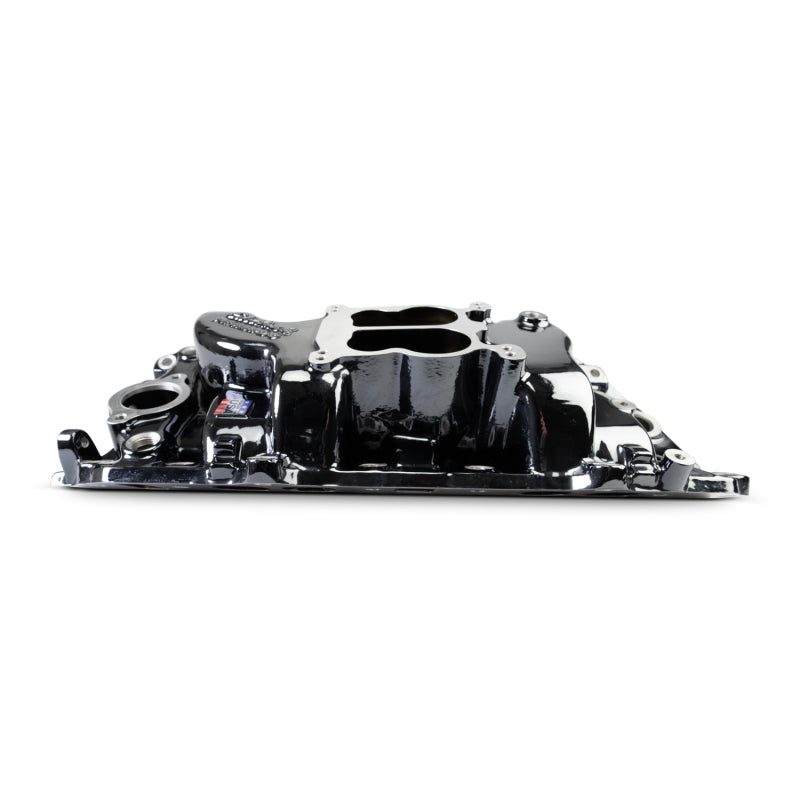 Edelbrock 2161-BP 1965-1990 Big Block Chevrolet Oval Port Heads Performer 2-O Manifold - Black