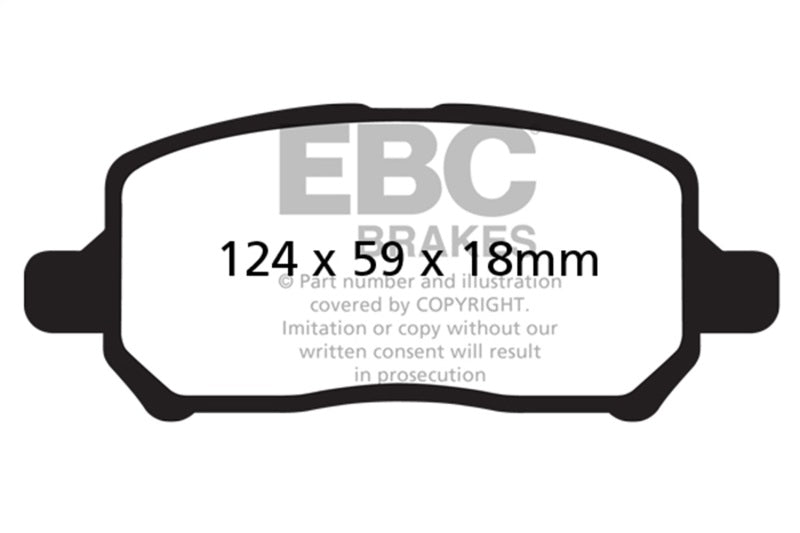 EBC 05-10 Chevrolet Cobalt 2.2 4 Lug Greenstuff Front Brake Pads DP21660