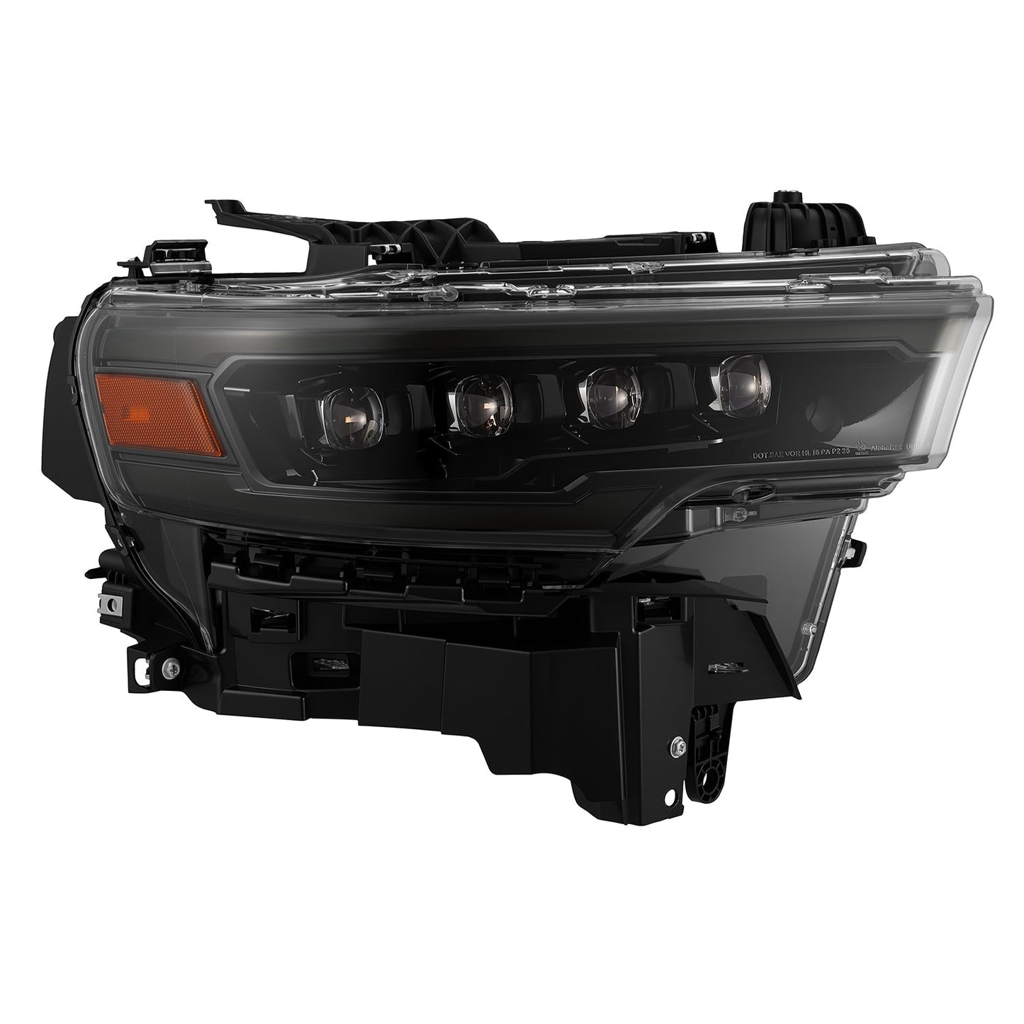 AlphaRex 880890 25-26 Dodge Ram 1500 NOVA LED Projector Headlights- Alpha-Black w/Activation Light/Sequential Signal/Switchback
