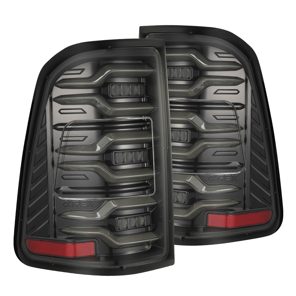 AlphaRex 640032 2025 Dodge Ram 1500 Luxx-Series LED Tail Lights - Alpha Black