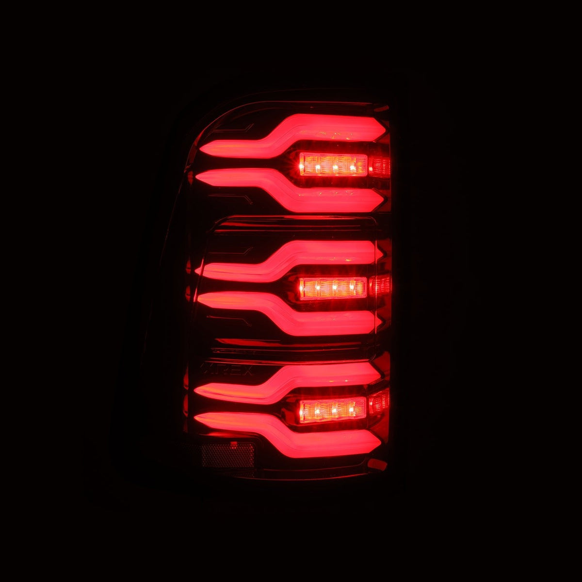 AlphaRex 640052 2025 Dodge Ram 1500 Luxx-Series LED Tail Lights - Black/Red