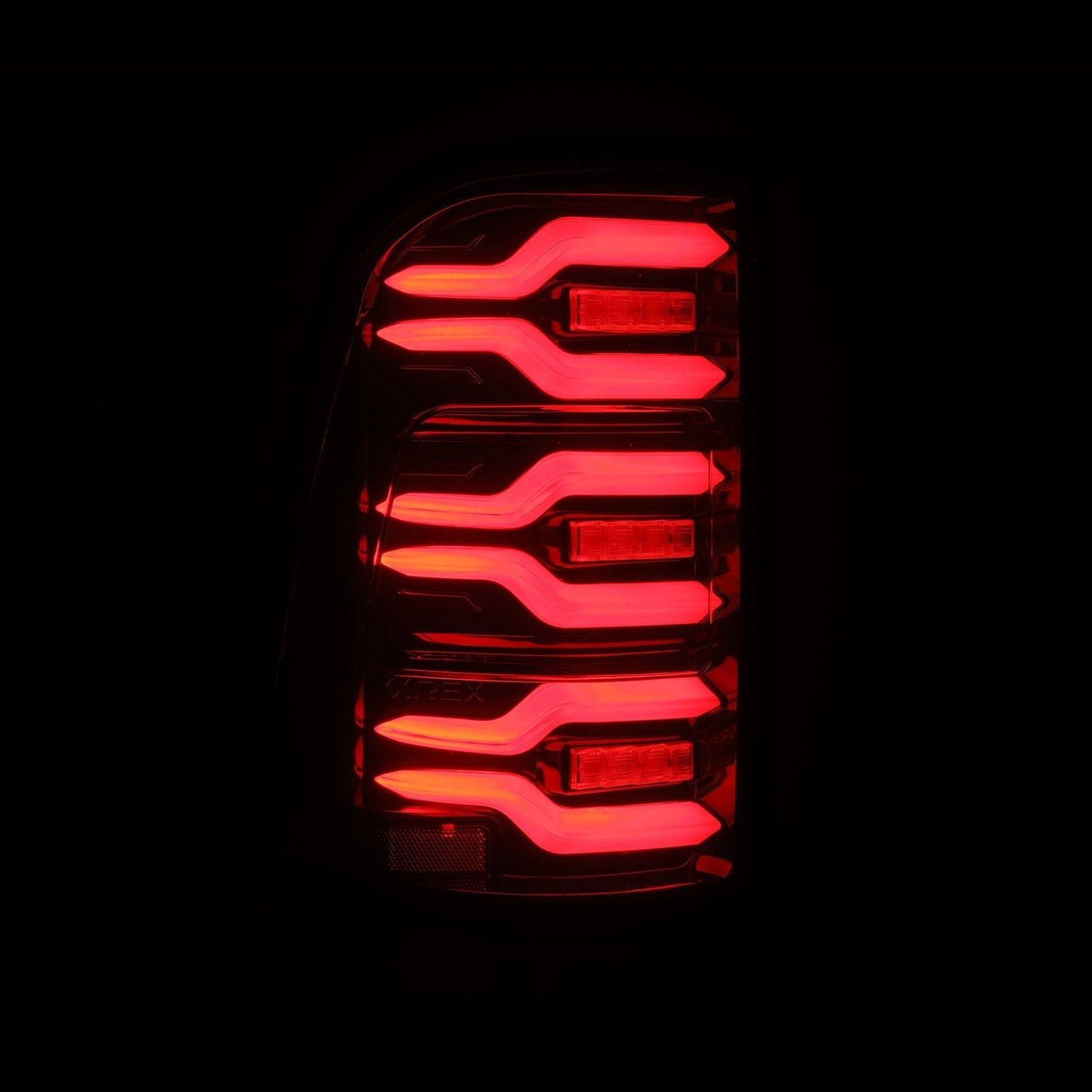 AlphaRex 640052 2025 Dodge Ram 1500 Luxx-Series LED Tail Lights - Black/Red
