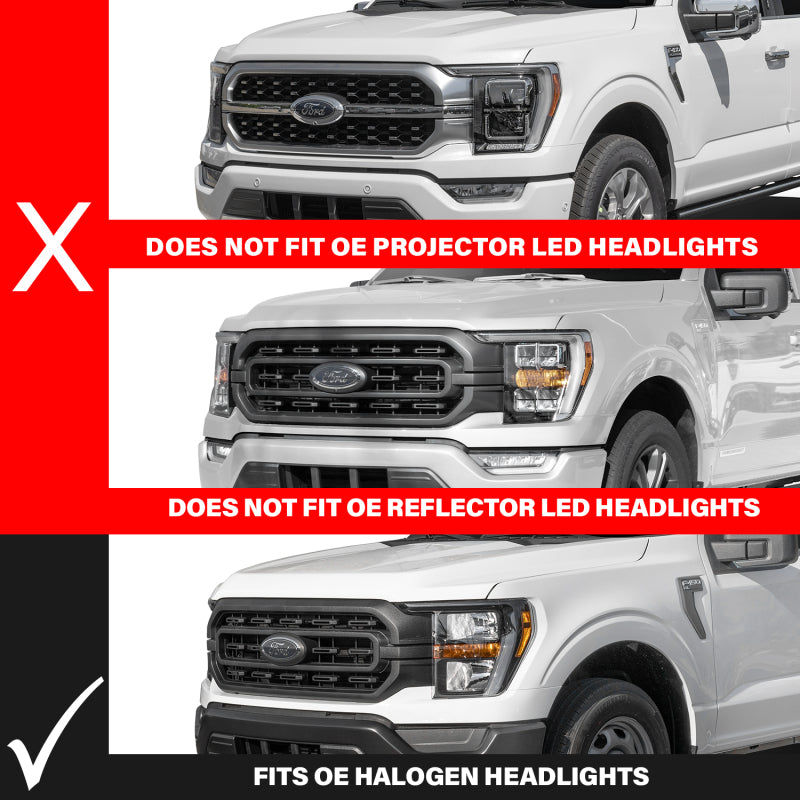 ANZO 2021-2023 Ford F-150 Z-Series LED Projector Headlights (w/Factory Halogen) - Driver Side