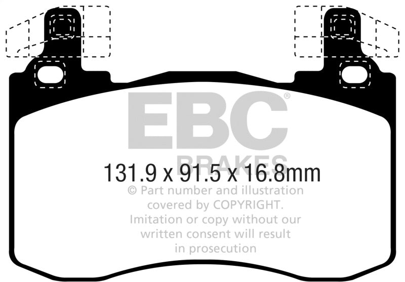 EBC 2019+ Genesis G70 2.0L Turbo (Brembo) Greenstuff Front Brake Pads DP22356