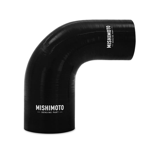 Mishimoto Silicone Reducer Coupler 90 Degree 2.5in to 3in - Black - #MMCP-R90-2530BK