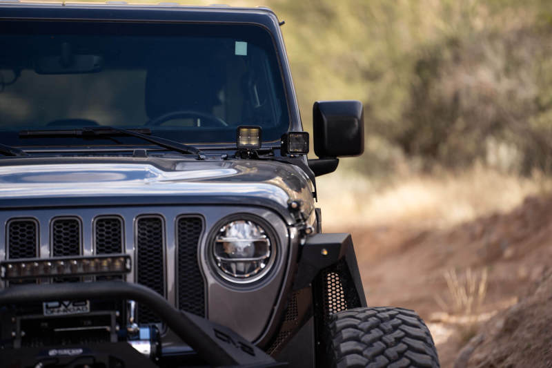 DV8 Offroad 18-22 Jeep Gladiator JT Cowl Light Bar Bracket - #LBJL-04