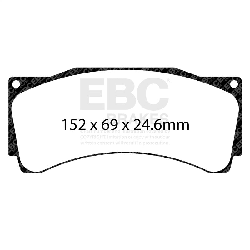 EBC Racing Alcon CAR89 (25mm Brake Pad) SR-11 Sintered Race Brake Pads DP8080.24SR11