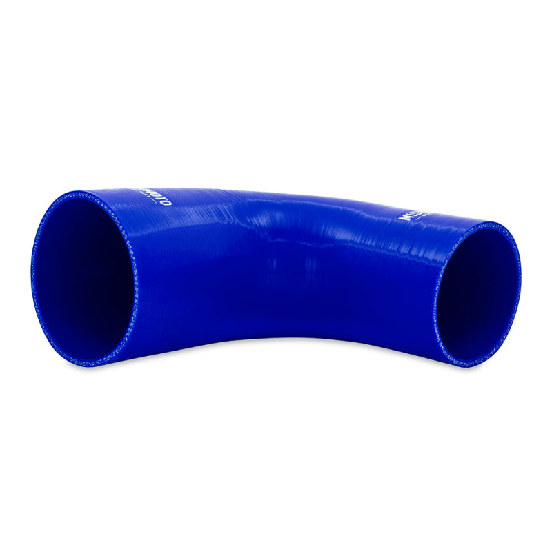 Mishimoto Silicone Reducer Coupler 90 Degree 3in to 4in - Blue - #MMCP-R90-3040BL