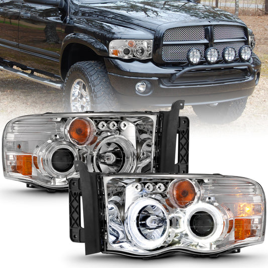 ANZO 2002-2005 Dodge Ram 1500 LED Projector Headlights