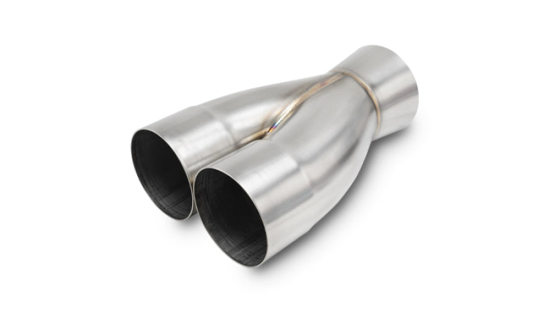 Vibrant 2-1 SS Merge Collectors (3in Inlet Slipover ID 3-1/2in Outlet OD)
