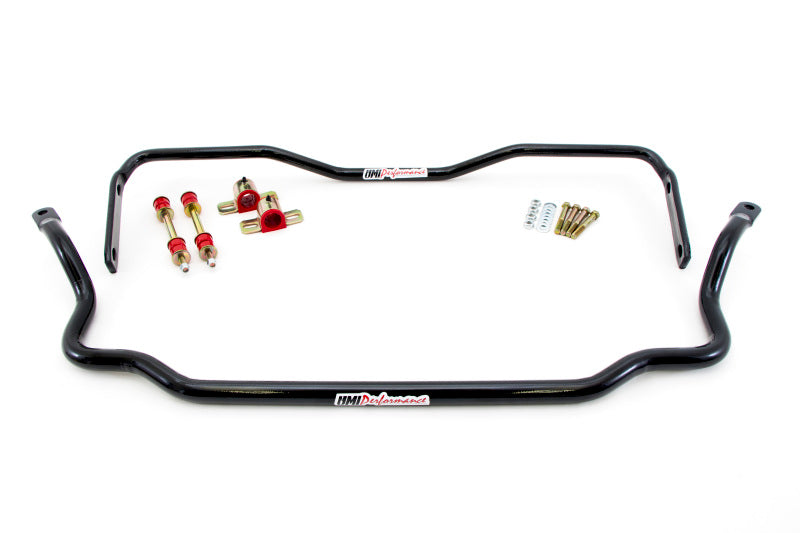 UMI Performance 303534-B Solid Front and Rear Sway Bar Kit Black