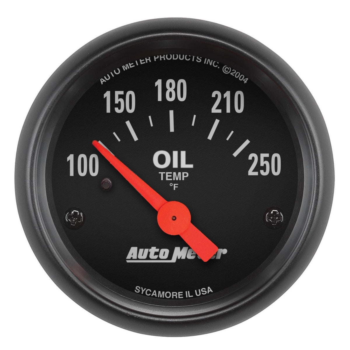 AutoMeter 2638 Z-Series 52mm 100-250 Degrees F Short Sweep Electric Oil Temperature Gauge