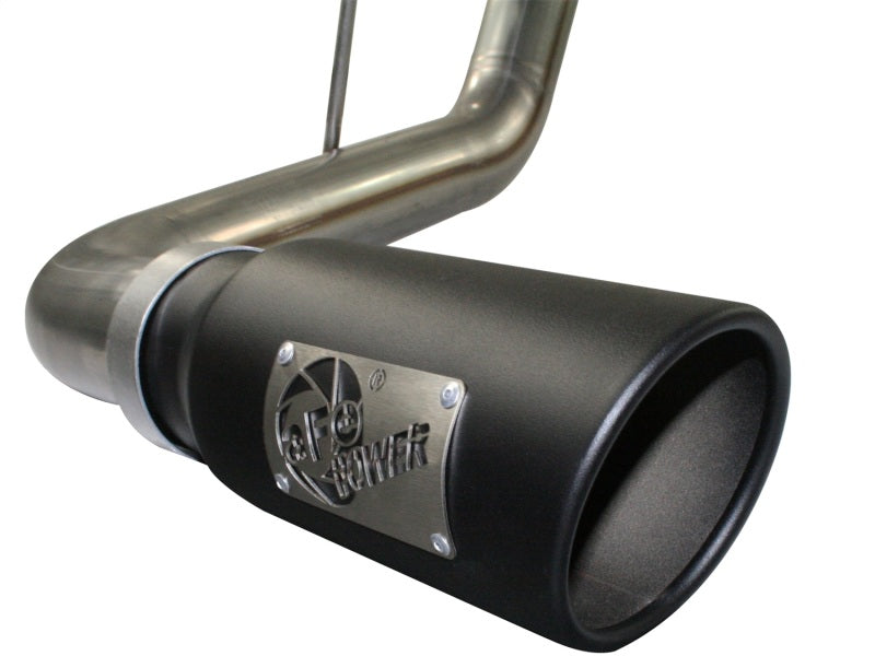aFe MACHForce XP Exhausts Cat-Back SS-409 EXH CB Toyota Tundra 10-11 V8-5.7L 145.7 WB (blk tip) - #49-46008-B