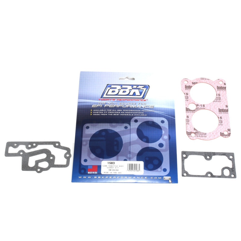 BBK Performance 1583 Throttle Body Gasket Kit for 1985-1992 Chevrolet Camaro / Corvette, Pontiac Firebird (5.0L / 5.7L TPI)