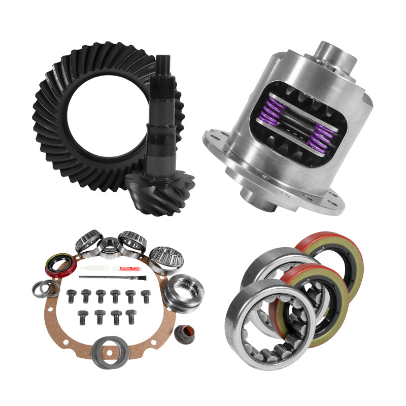 Yukon Gear & Axle YGK2040 8.8in for Ford 4.11 Rear Ring & Pinion Install Kit 31 Spline Positraction 2.53in Axle Bearings