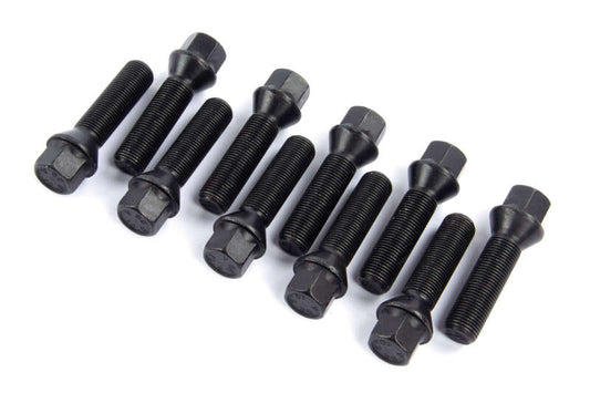 Dinan Lug Bolts - Cone Seat - M14x1.25 - 30mm - Black (Set of 10)