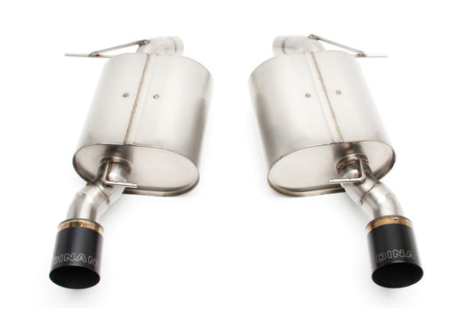 Dinan 07-11 BMW 335i/335xi (E90) Free Flow Axleback Exhaust System - Black Tips
