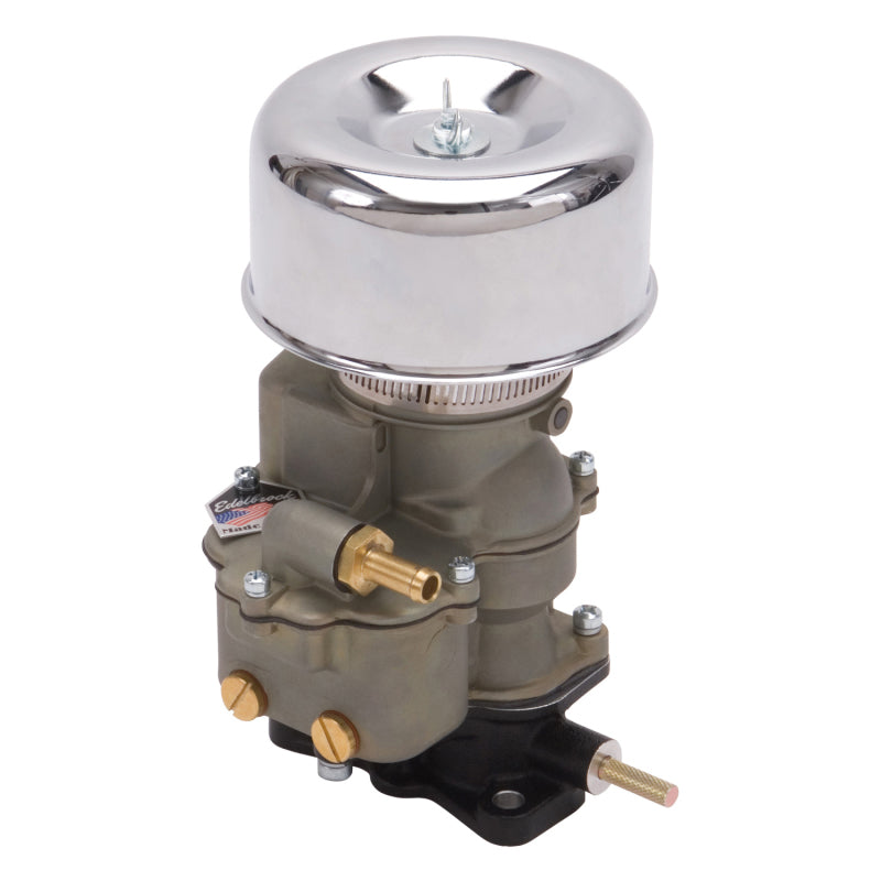 Edelbrock 1202 Air Cleaner 94 Series Round Steel Top 4.65 in Diameter x 3.125 in 2.63 in ID Raised