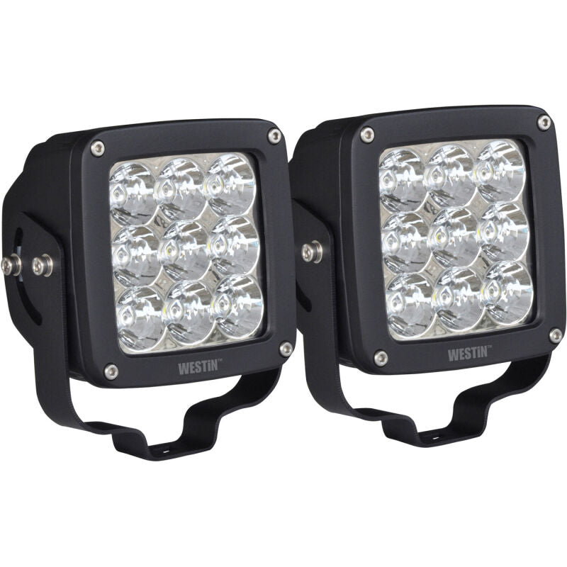 Westin 09-12219A-PR Axis LED Auxiliary Light 4.5 inch x 4.5 inch Square Spot Black