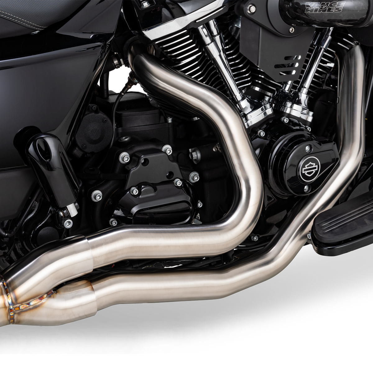 Vance & Hines 27346 Gaslighter 2-1 Exhaust with Heat Shield for 2017-2026 Harley-Davidson Touring