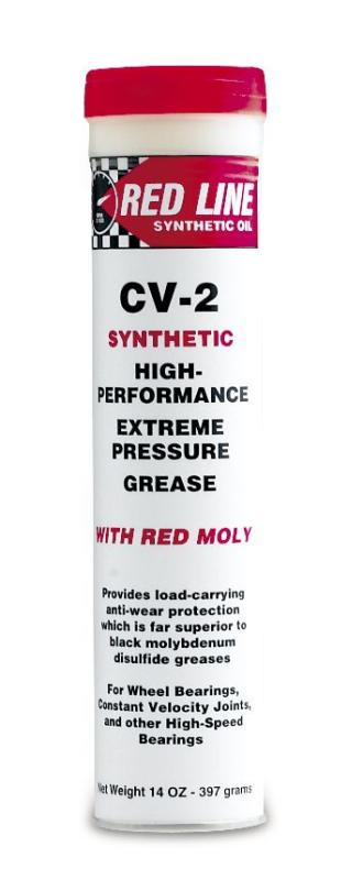 Red Line 80402-6 CV-2 Grease with Moly - 14oz. Tube (6 Pack)