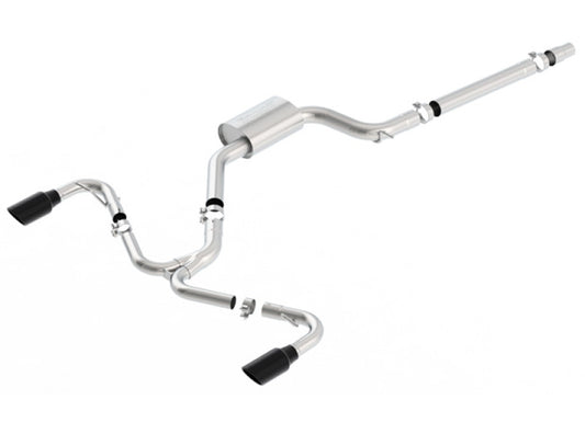 Borla 140751BC 2018 Volkswagen GTI (MK7.5) 2.0T AT/MT SS S-Type Catback Exhaust w/Black Chrome Tips - #140751BC