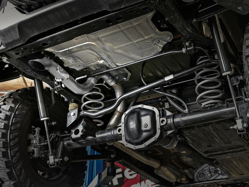 aFe MACH Force-Xp Axle-Back Exhaust System w/No Tip 18-20 Jeep Wrangler L4-2.0T / V6-3.6L - #49-48070-1