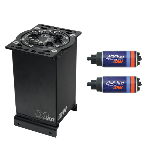 DeatschWerks 3.0L Staged Surge Tank w/ DW420 Fuel Pumps