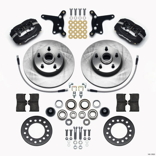 Wilwood Forged Dynalite Front Kit 11.28in 1 PC Rotor&Hub Ford 1954-1956 - #140-12922