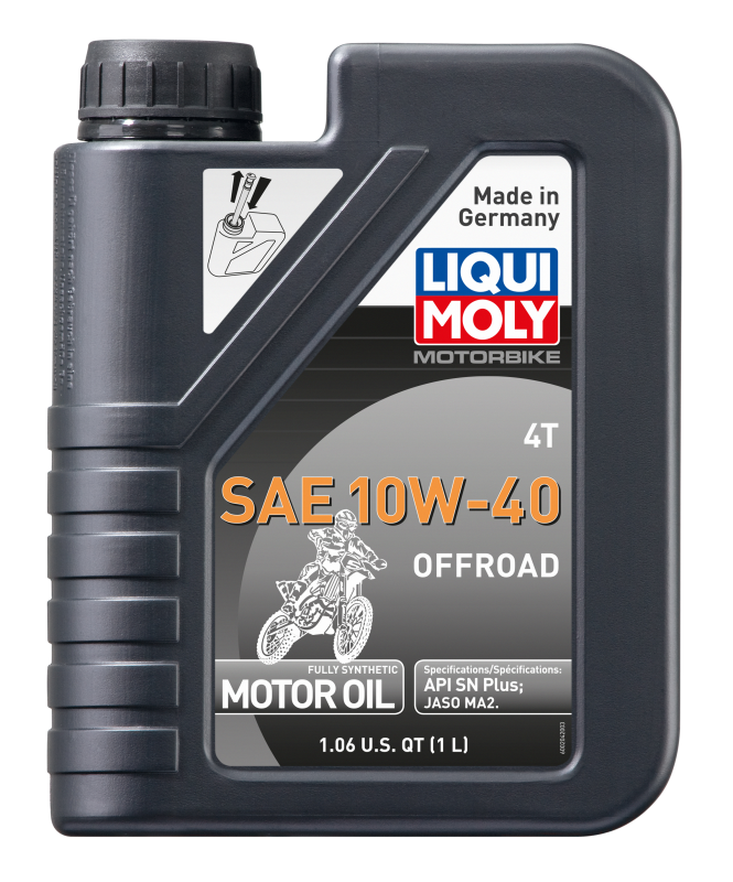 LIQUI MOLY 1L Motorbike 4T SAE 10W-40 Offroad (20082) - Pack of 6