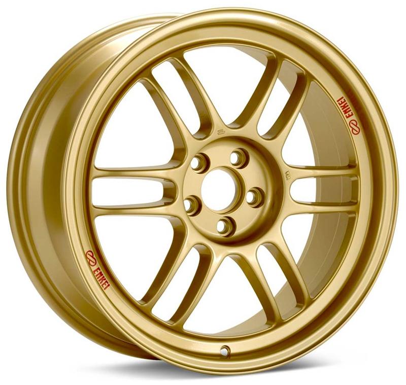 Enkei RPF1 18x8 5x100 45mm Offset 56mm Bore Gold Wheel 02-10 WRX & 04 STI