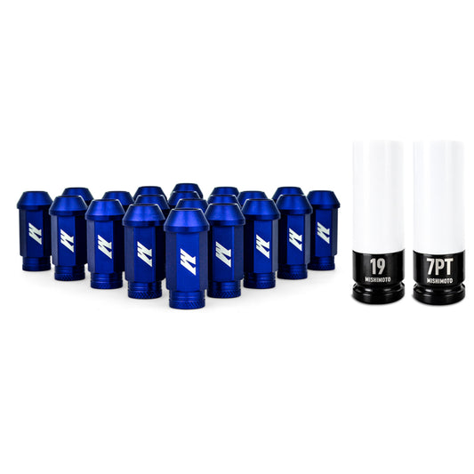 Mishimoto Aluminum Locking Lug Nuts M12x1.5 20pc Set Blue - #MMLG-15-20LBL