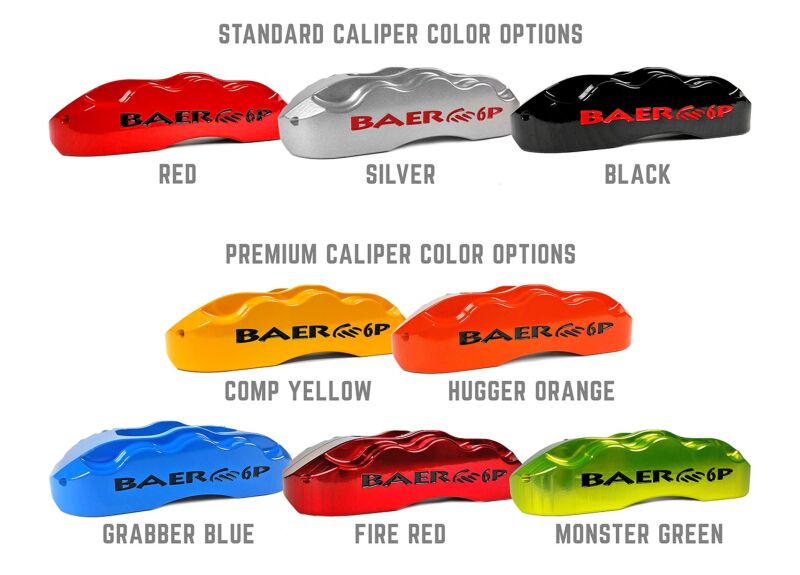 Baer Brakes 14in Extreme+ Rear SDZ Brake Kit - Fire Red — Fits Rear Ends w/Ford 8"/9" Small Bearing Housing Ends, (5x4.5", 5x4.75"BC)