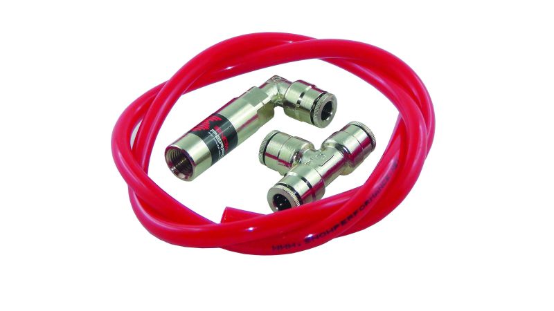 Snow Performance SNO-301 Stg 1 BC TD Water Inj Kit (w/Red Hi-Temp Tubing/QC)