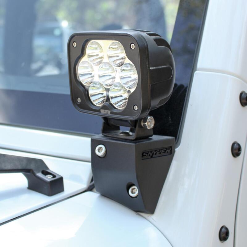 Westin 62-41045 Snyper Lower Pillar Mounts for 2007-2018 Jeep Wrangler Textured Black