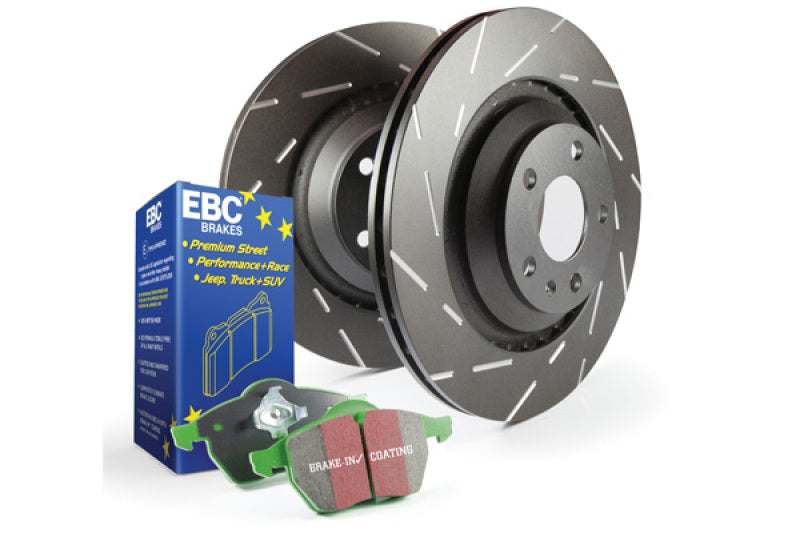 EBC 04-19 Nissan S2 Rear Brake Kit Greenstuff 2000 Pads USR Slotted Rotors S2KR1884