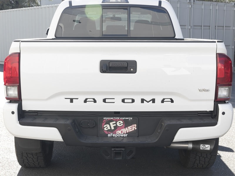 aFe MACH Force-Xp 2-1/2in 304 SS Cat-Back Exhaust w/Black Tips 2016+ Toyota Tacoma L4-2.7L / V6-3.5L - #49-46042-B