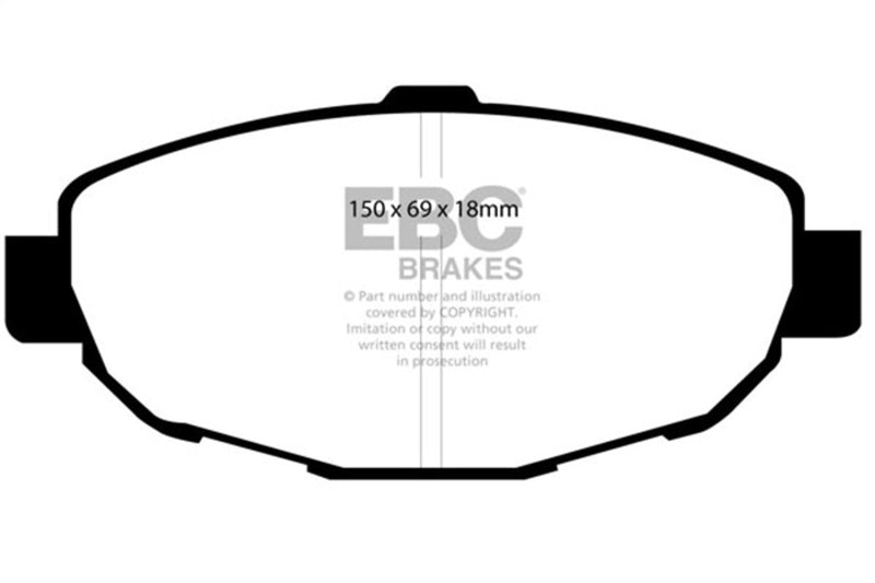 EBC 99-01 Lexus SC300 3.0 Redstuff Front Brake Pads DP31007C