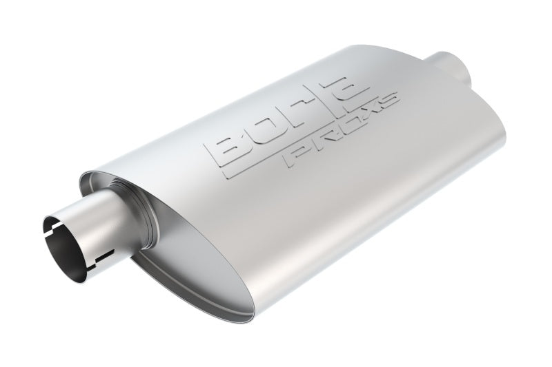 Borla 400477 Universal Center/Offset Oval 2in Tubing 14in x 4.25in x 7.88in PRO-XS Notched Muffler - #400477