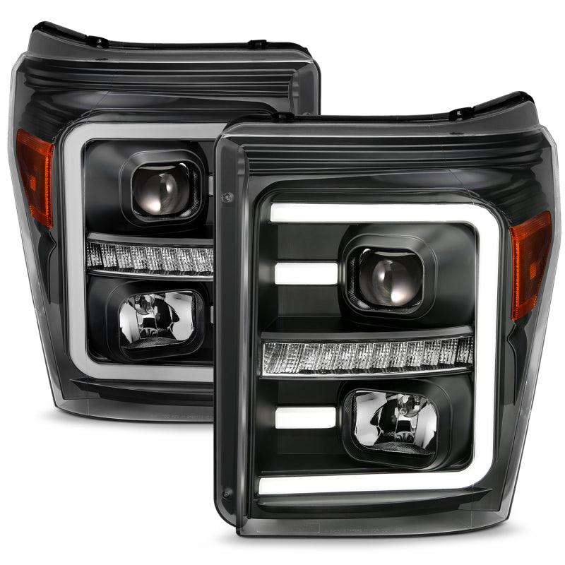 ANZO 2011-2016 Ford F-250 Super Duty LED Projector Headlights