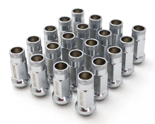 Wheel Mate 32905SS Muteki SR48 Open End Lug Nuts Satin Silver M12x1.25 48mm