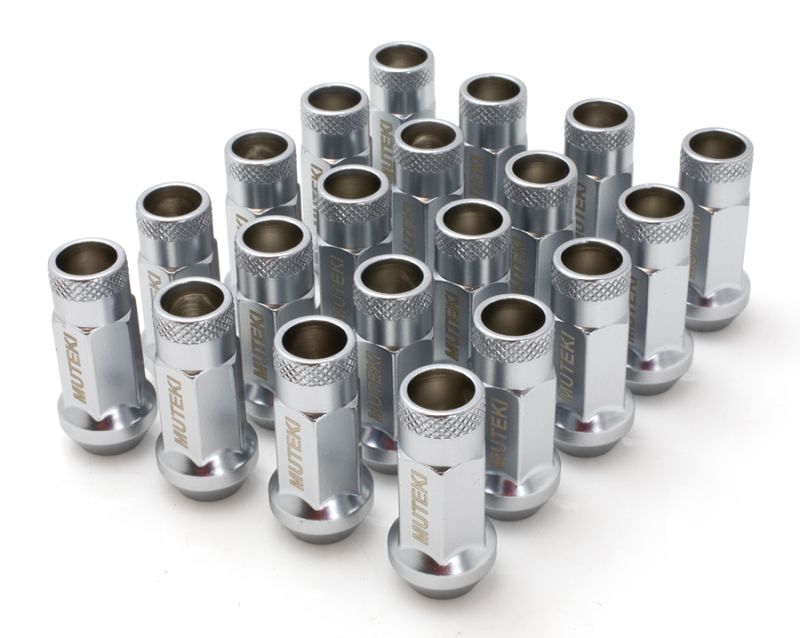 Wheel Mate 32906SS Muteki SR48 Open End Lug Nuts Satin Silver M12x1.50 48mm