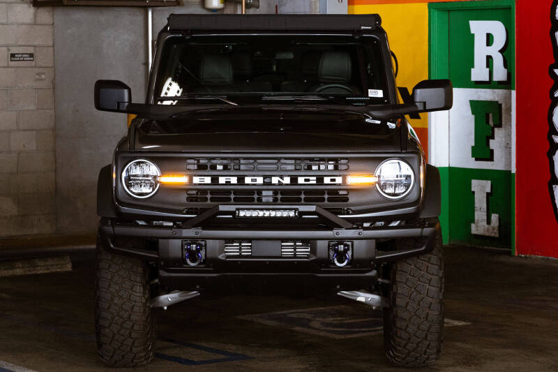 DV8 Offroad 21-22 Ford Bronco Factory Modular Front Bumper Bull Bar - #LBBR-04
