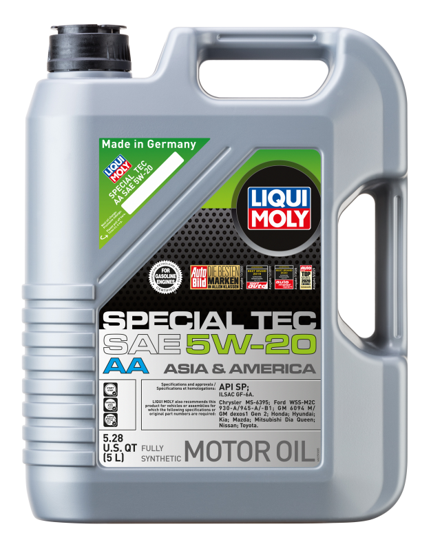 LIQUI MOLY 5L Special Tec AA Motor Oil SAE 5W-20 (2259) - Pack of 4