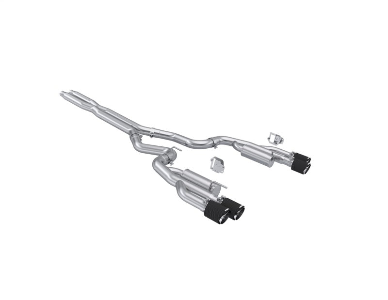 MBRP Mustang 5.0L T304 3in Cat-Back Exhaust w/ Quad Carbon Fiber Tips